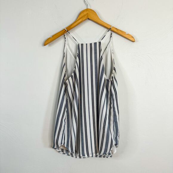 Loft White & Black Striped Strappy Cami - Picture 6 of 7